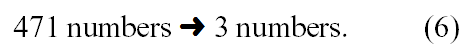 471 numbers --> 3
                                              numbers