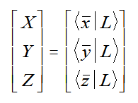 Calculate XYZ vector